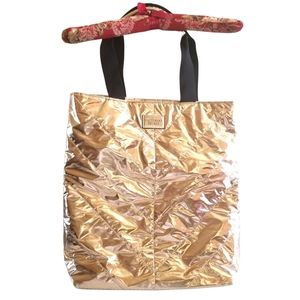 Victoria's Secret Rose Gold Puffer Tote/Shoulder Bag